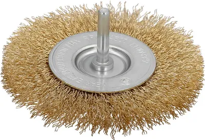 Produktbild von Bürste Vermessingte Stahlscheibe. Ø 100 mm. Nippel 1/4"