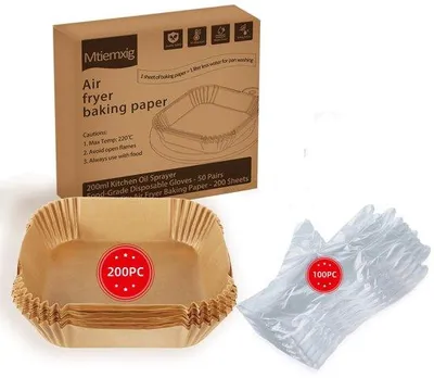 Obrázek produktu pro Papír na pečení do horkovzdušné fritézy, 24 cm, tepelně odolný, 220 °C, univerzální