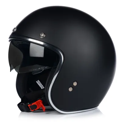 Produktbild von Jet Helm Chopper | VITO SPECIAL | Herren und Damen | Jethelm mit Sonnenblende | ECE 22.06  | Motorradhelm | L (59cm)
