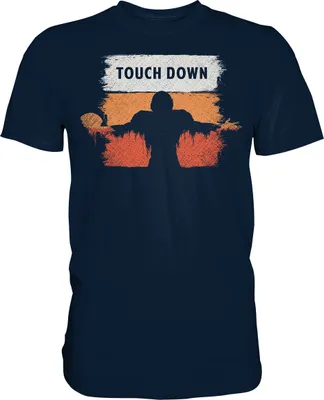 Produktbild von American Football Touchdown T-Shirt – Navy / 4XL