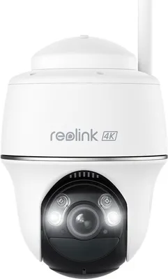 Produktbild von Reolink Argus Series B440 kabellose, akkubetriebene, 8 MP Dualband-WLAN Überwachungskamera mit Schwenk- und Neigefunktion, Scheinwerfern und Sirene