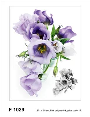 Produktbild von Sanders & Sanders Wandtattoo Blumen Lila 85 x 65 cm