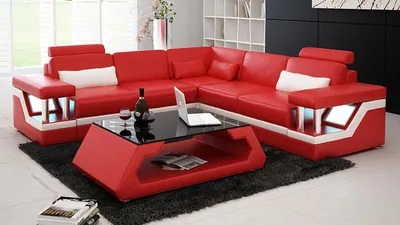 Immagine prodotto di Divano in pelle divano zona giorno divano angolare set angolare design divano moderno L6002B