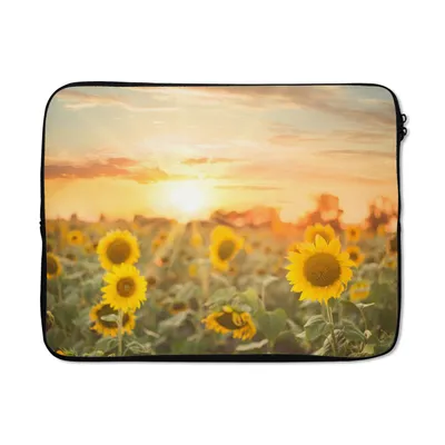 Produktbild von MuchoWow® Laptop Hülle 15 Zoll Sonnenblume - Sonne - Blumen Laptoptasche - Laptoptasche - Sleeve - Rundum-Schutz