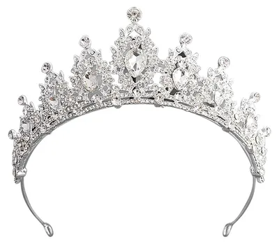 Produktbild von Frauen Hochzeit Krone Stirnband Braut Legierung Strass Haarschmuck für Abschlussball Kostüm Party
