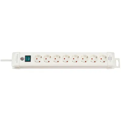 Produktbild von Brennenstuhl -Line Steckdosenleiste 8-fach weiß 3m H05VV-F 3G1,5, 1952280100