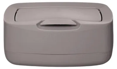 Produktbild von ZEWI bébé-jou Feuchttücherbox Easy wipe Light Grey, Braun, Einfarbig, Polypropylen (PP), Polystyrol, Junge/Mädchen, 80 mm, 240 mm