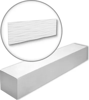 Immagine prodotto di NMC WAVE-box ARSTYL Noel Marquet 1 cartone con 7 pannelli Pannello murale stile 3d moderno colore bianco | 3,01 m2