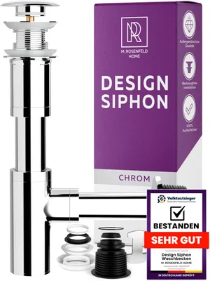 Immagine prodotto di Sifone di scarico per lavabo con guarnizioni