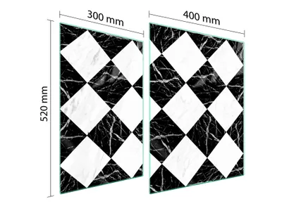 Produktbild von Glasschutzplatte Für Herd 70X52 Mosaik