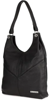 Produktbild von Große schwarze Leder-Hobo-Tasche für Damen Beltimore 970