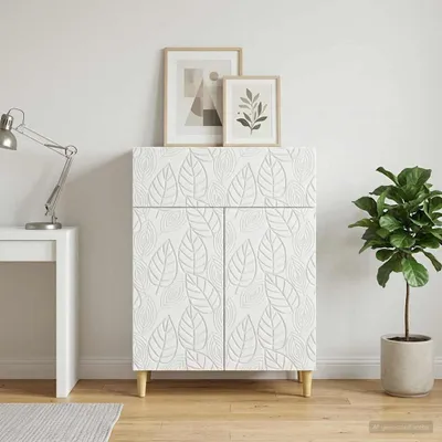 Image de Buffet vidaXL blanc 66 x 34,5 x 90 cm en aggloméré