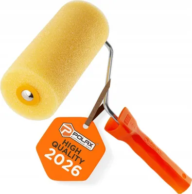 Produktbild von Strukturierter Schwammroller mit 18 cm langem Griff Polax
