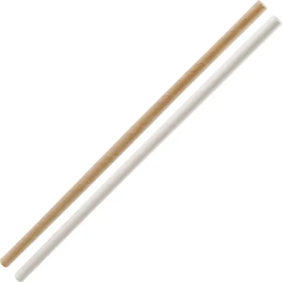 Produktbild von Fackelmann Trinkhalme aus Papier Ø6 mm Rio Party, nachhaltige Strohhalme für verschiedene Anlässe, umweltfreundliche Trinkröhrchen (Farbe: Weiß, Braun), Menge: 30 Stück