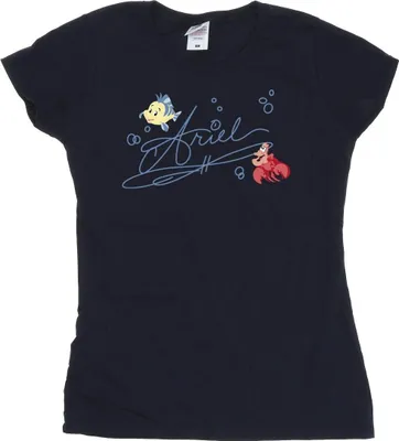 Produktbild von Disney - "The Little Mermaid" T-Shirt für Damen BI26401 (S) (Marineblau)