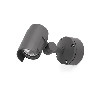 Produktbild von Faro 70156, Wandbeleuchtung für den Außenbereich, Dunkles Grau, Aluminium, IP65, I, 15 W
