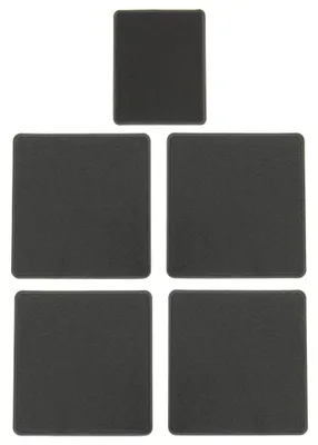 Produktbild von Fußmatten-Set für VW T5 + T6 Multivan 05/2003-2021, 5-teilig, Schwarz