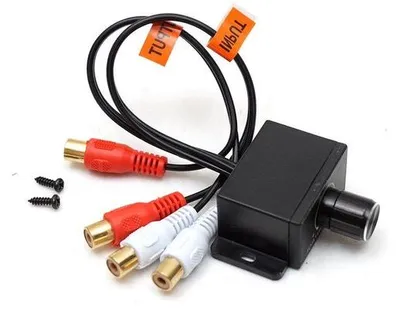 Obrázek produktu pro Univerzální ovladač hlasitosti do auta, regulátor hlasitosti, adaptér pro zesilovač, RCA