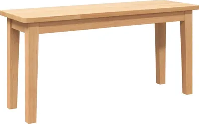 Image de Banc 90 cm bois massif caoutchouc