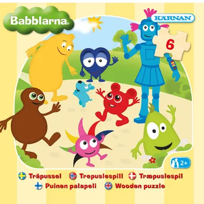 Produktbild von Eschenpuzzle aus Holz, Babblers, 6 Teile