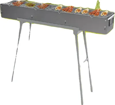 Produktbild von BBQ-Grill, langlebiges Material, einstellbarer Kochluftstrom, Silber