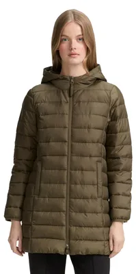 Immagine prodotto di TOM TAILOR - Giacca imbottita leggera da donna in denim, con cappuccio