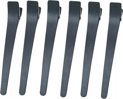 Produktbild von Haarklammern schwarze Haarspangen 12,5 cm 6 Stück