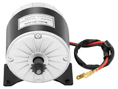 Produktbild von Elektrischer Bürstenmotor - 350 W 36 V Permanentmagnet - 2750 U/min - IP54 wasserdicht - mit Montagebasis - für E-Scooter