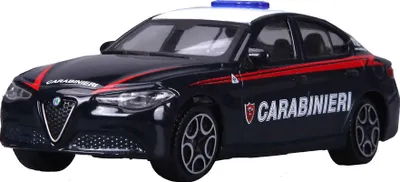 Obrázek produktu pro BBURAGO 390623.024, Model policejního auta, Sestavený, 1:43, Alfa Romeo Giulia Carabinieri, Alfa Romeo Stelvio Carabinieri, Alfa Romeo Giulietta Carabinieri,..., Jakékoliv pohlaví, 3 rok/roky