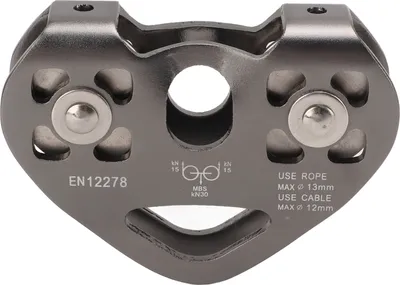 Produktbild von Zipline Swivel Pulley Klettern Aluminium mit Tandem Speed ​​Doppel Trolley für Bergsteigen