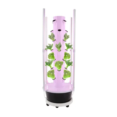 Obrázek produktu pro Hydroponická sada 28 rostlin pro vertikální vnitřní zahradu 20W (bílá a černá)