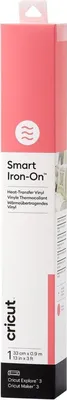 Produktbild von Cricut Smart Iron-On, Hitzebeständige Vinylrolle, Pink, Einfarbig, Glänzend, 330 mm, 900 mm
