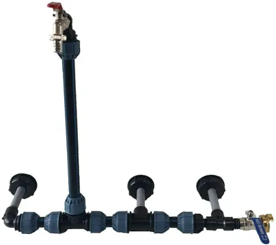 Produktbild von IBC Verbindungssets für 1-3 Wassertanks inkl. 1/2" Schwanenhals; mit oder ohne 1/2" Containerauslaufhahn