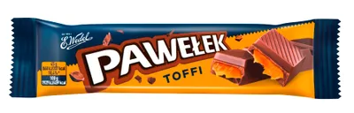 Zdjęcie produktu dla Baton z nadzieniem toffi w czekoladzie Wedel 45g