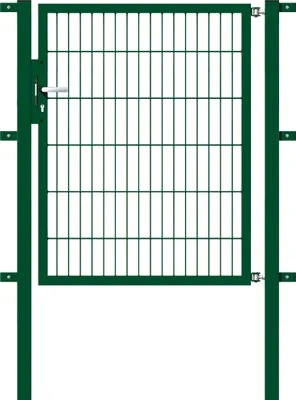 Produktbild von Alberts Einzeltor Flexo mit Zubehör, zum Einbetonieren, grün, Breite 100 cm, Höhe 120 cm