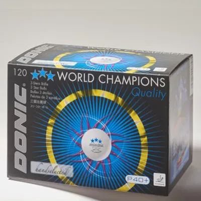 Produktbild von Donic Tischtennisbälle "Coach P40+ ***" - 120 Stück weiß