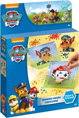 Produktbild von Totum Paw Patrol Ironing Beads, 4 Jahr(e), Junge/Mädchen, Kinder, Paw Patrol, Mehrfarbig, 180 - 300 min