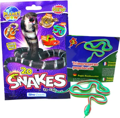Produktbild von Blue Ocean Snakes Sammelfiguren 2024 - Planet Wow - Figur 3. Popes Bambusotter