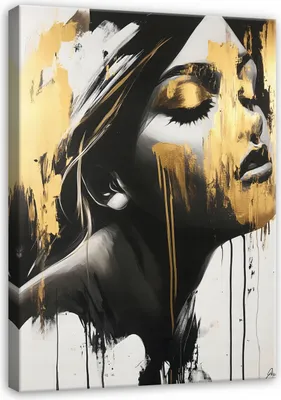 Produktbild von Leinwandbilder Wandbild Abstrakt Frau 60x40 cm XXL Modern Leinwand Bilder Leinwandbild Wohnzimmer Schlafzimmer Wanddeko