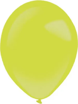 Produktbild von Kiwi-Latexballons, Decorator Metallic Kiwi Green, 35 cm, 50 Stück.