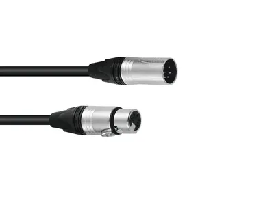 Produktbild von DMX Kabel XLR 5pol 5m sw Neutrik