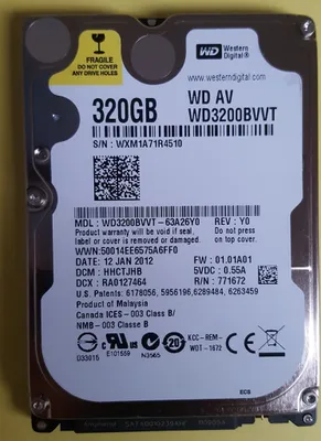 Produktbild von Western Digital WD3200BVVT 320GB, SATA 2,5"