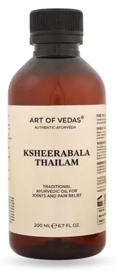 Produktbild von Art of Vedas Ksheerabala Thailam 200ml - Klassisches Ayurvedisches Massageöl, sehr mild