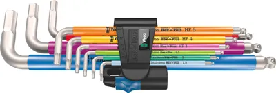 Produktbild von Wera 3950/9 Hex-Plus Multicolour HF Stainless 1