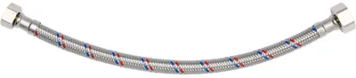 Produktbild von DRUCKSCHLAUCH 1/2 Zoll ÜM x 3/8 Zoll ÜM 300 Mm Edelstahlgeflecht Wasseranschluss