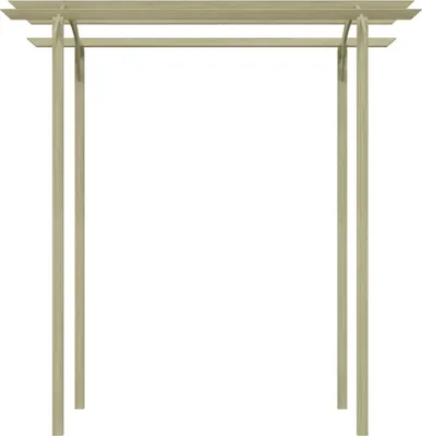Image de VidaXL Pergola 180x197x210 cm en bois de pin imprégné