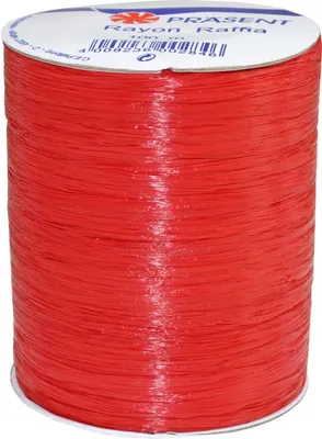 Immagine prodotto di PATTBERG nastro di rafia bast rayon 100m rotolo rosso