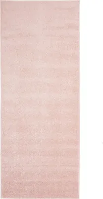 Produktbild von Mazovia Teppich Rosa Einfarbig - Teppich für Wohnzimmer, Schlafzimmer gut für Fußbodenheizung - 80x300 cm