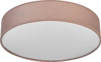 Produktbild von LEDVANCE ORBIS PARIS Deckenleuchte 480mm, braun, 3XE27-Sockel, kann mit smarter Lampe bestückt werden, hochwertiges, modernes Design, mit Stoffschirm, geeignet für Innenräume, rund, IP20 Schutzklasse