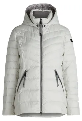 Produktbild von Betty Barclay Damen Jacke mit abnehmbarer Kapuze, Stehkragen und Zweiwege-Reißverschluss, 70 cm